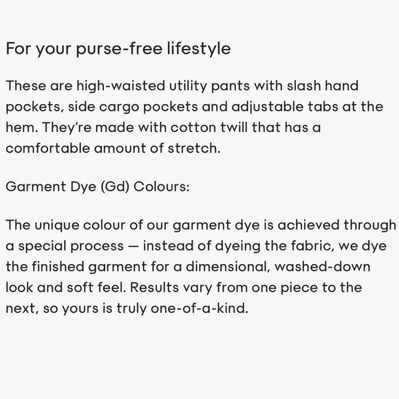 ⭐️BRAND NEW⭐️ Wilfred Free Modern Cargo Pants - Picture 7 of 7